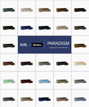 Paradigm 3-seater Sofa With Pouffe Right