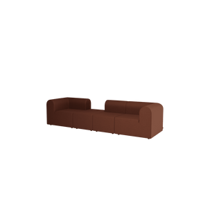 Paradigm 4-Seater Sofa Centre Pouffe Right