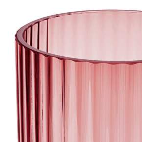 Glass Vase in Burgundy