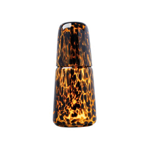 Glass Speckled Night Service: Carafe & Cup