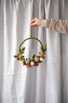 Wool Artichoke Wreath