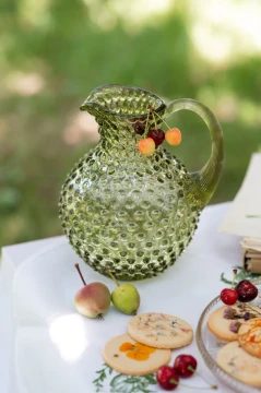 Crystal Hobnail Jug