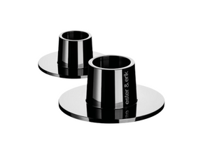 Shiny Metal Candlestick Holder - Set of 2