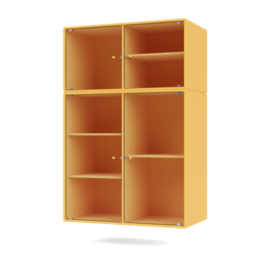 RIPPLE III Vitrine Cabinet with Suspension Rail