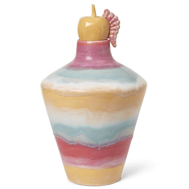 Large Poppery Vase with Apple