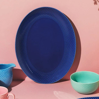 Rhombe Color Oval Serving Dish 13.8 in.