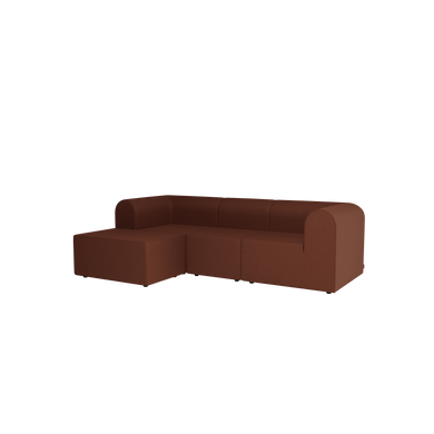 Paradigm 3-seater Sofa With Pouffe Left