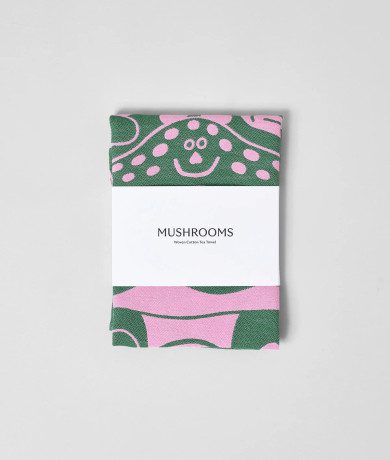 Mushrooms Cotton Tea Towel