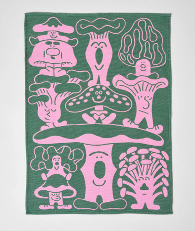 Mushrooms Cotton Tea Towel