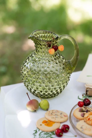 Crystal Hobnail Jug