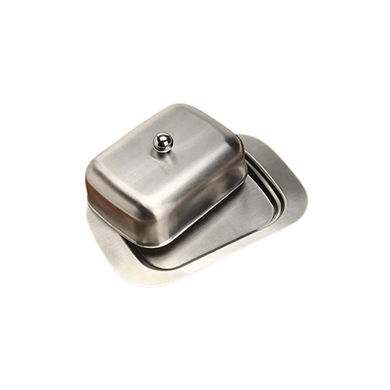 Stainless Steel Butter Dish with Lid