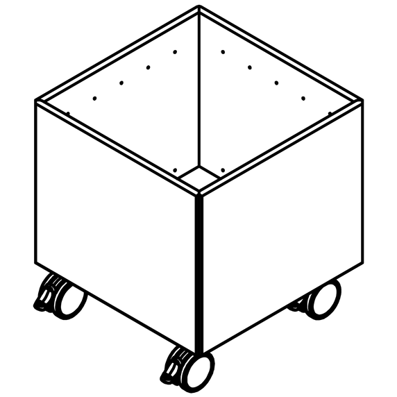 Color Box I with Castors