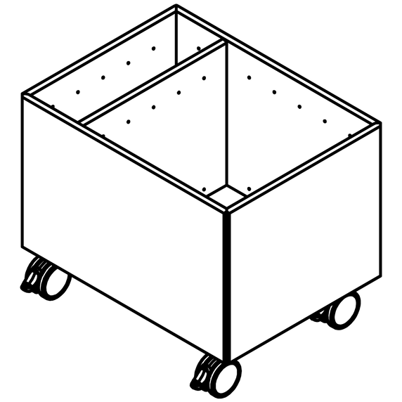 Color Box II with Castors