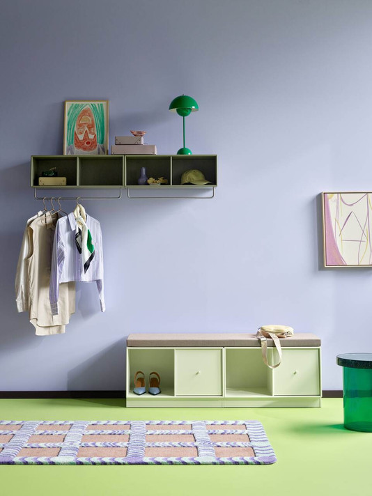 COAT Shelf with Clothes Rack