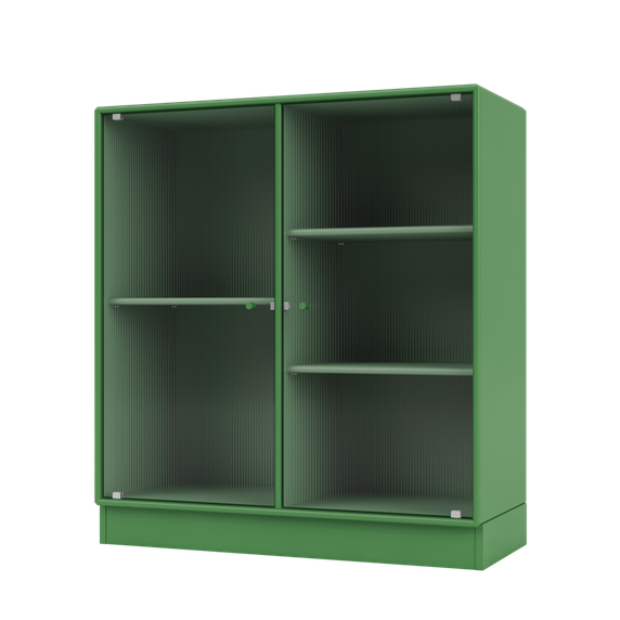 RIPPLE II Vitrine Cabinet with Plinth