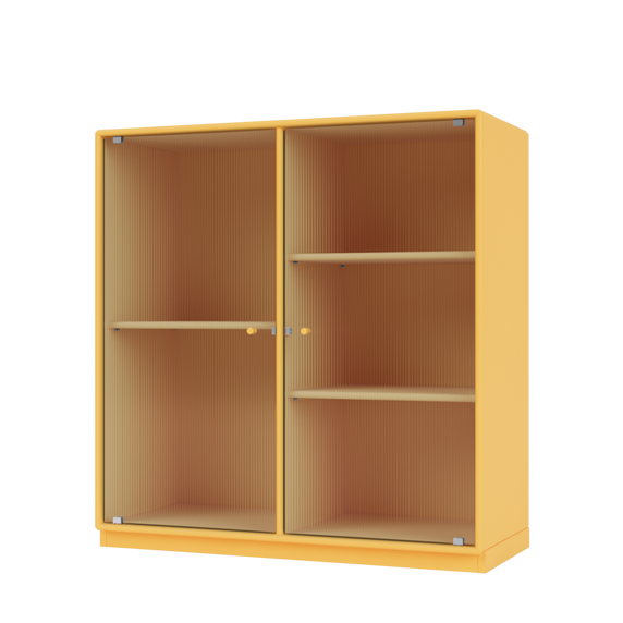 RIPPLE II Vitrine Cabinet with Plinth