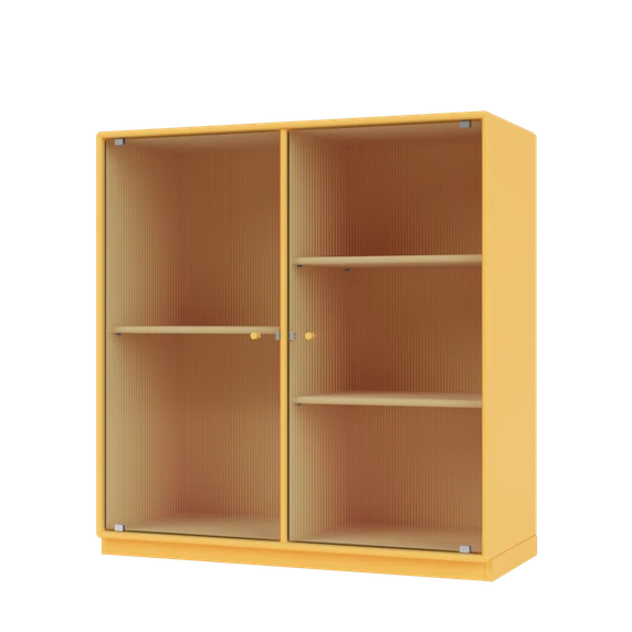 RIPPLE II Vitrine Cabinet with Plinth