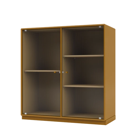 RIPPLE II Vitrine Cabinet with Plinth