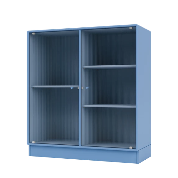 RIPPLE II Vitrine Cabinet with Plinth