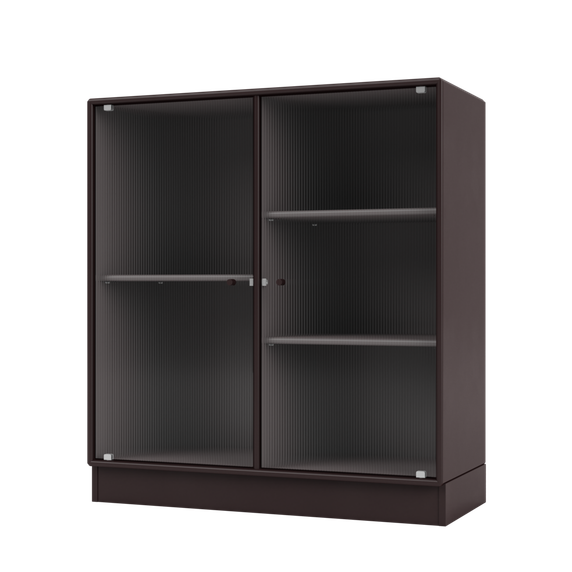 RIPPLE II Vitrine Cabinet with Plinth