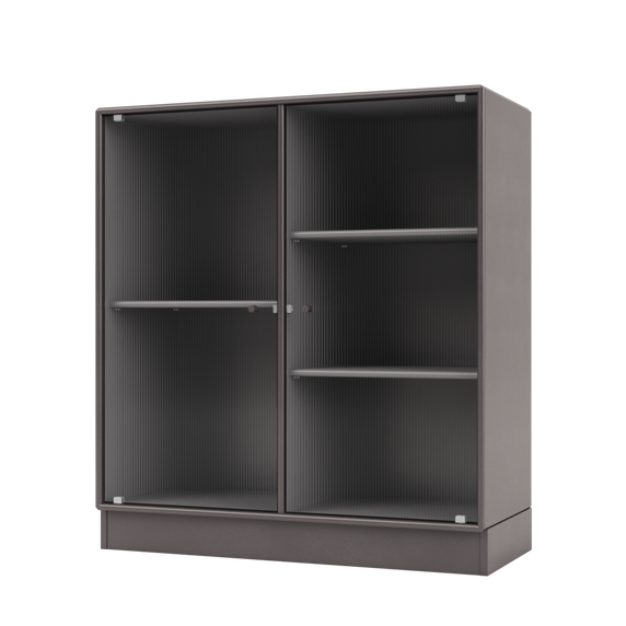 RIPPLE II Vitrine Cabinet with Plinth