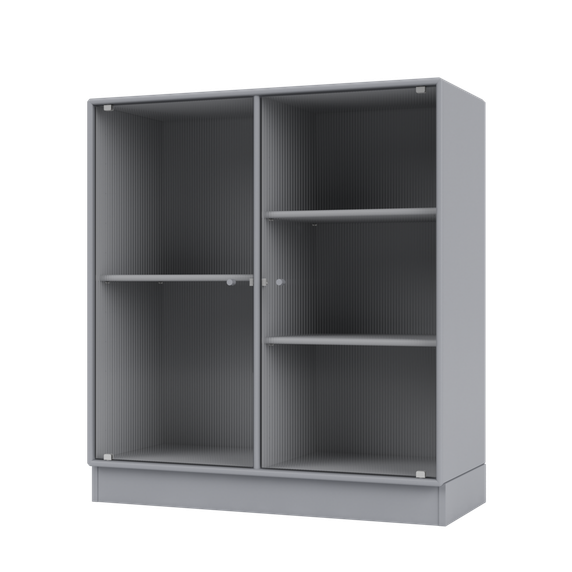 RIPPLE II Vitrine Cabinet with Plinth