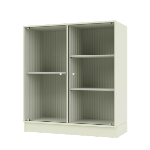 RIPPLE II Vitrine Cabinet with Plinth