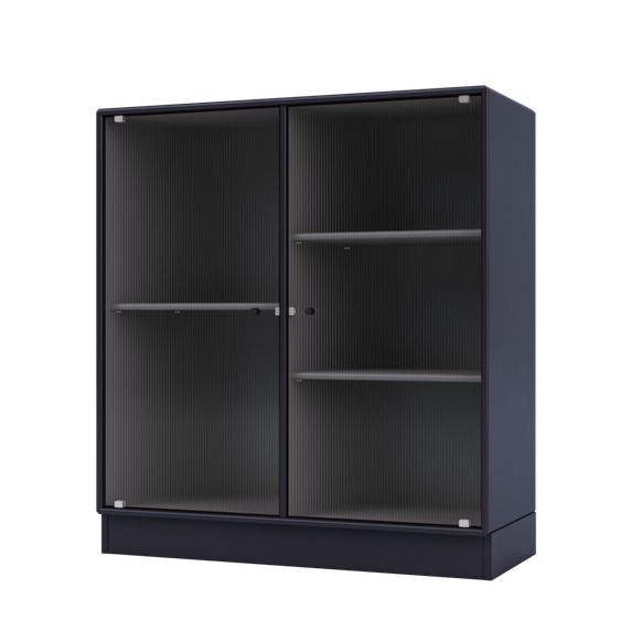 RIPPLE II Vitrine Cabinet with Plinth