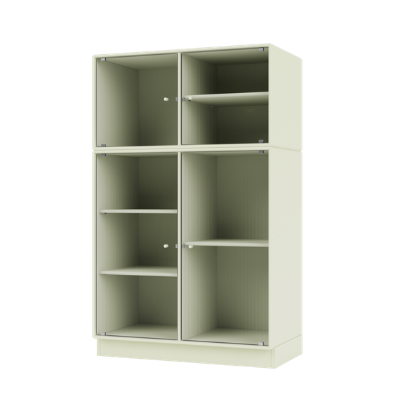 RIPPLE III Vitrine Cabinet with Plinth