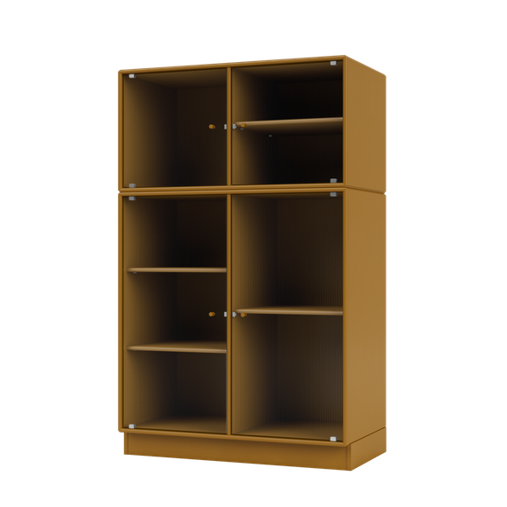 RIPPLE III Vitrine Cabinet with Plinth
