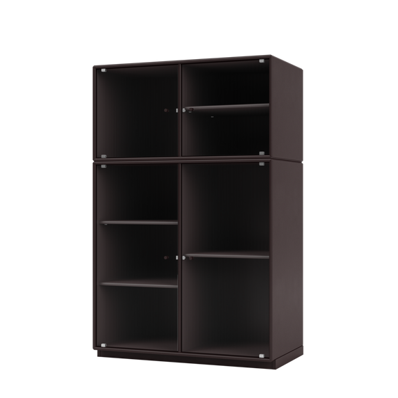 RIPPLE III Vitrine Cabinet with Plinth