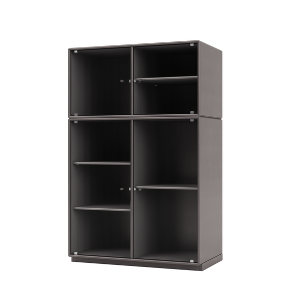 RIPPLE III Vitrine Cabinet with Plinth