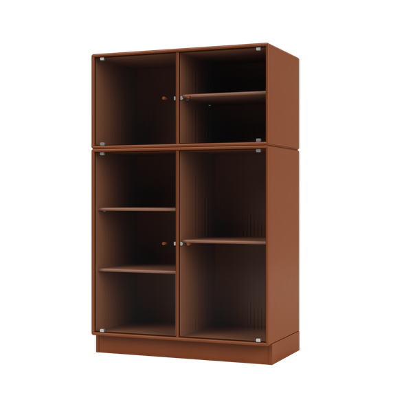 RIPPLE III Vitrine Cabinet with Plinth