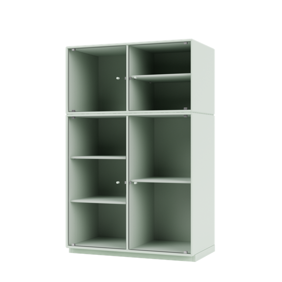 RIPPLE III Vitrine Cabinet with Plinth