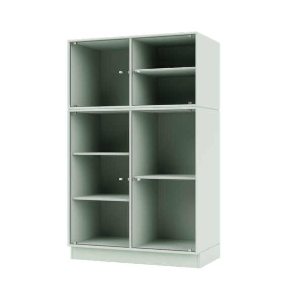 RIPPLE III Vitrine Cabinet with Plinth