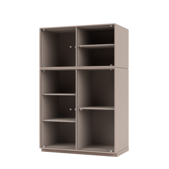 RIPPLE III Vitrine Cabinet with Plinth