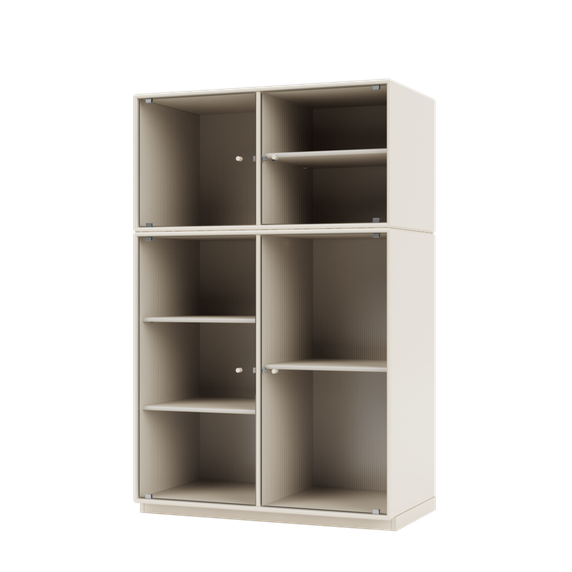 RIPPLE III Vitrine Cabinet with Plinth