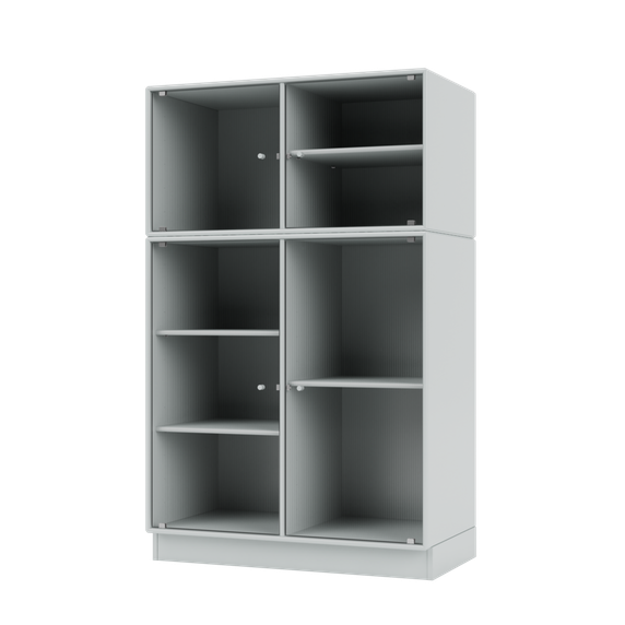 RIPPLE III Vitrine Cabinet with Plinth