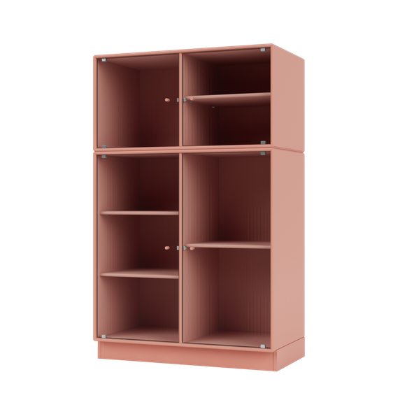 RIPPLE III Vitrine Cabinet with Plinth