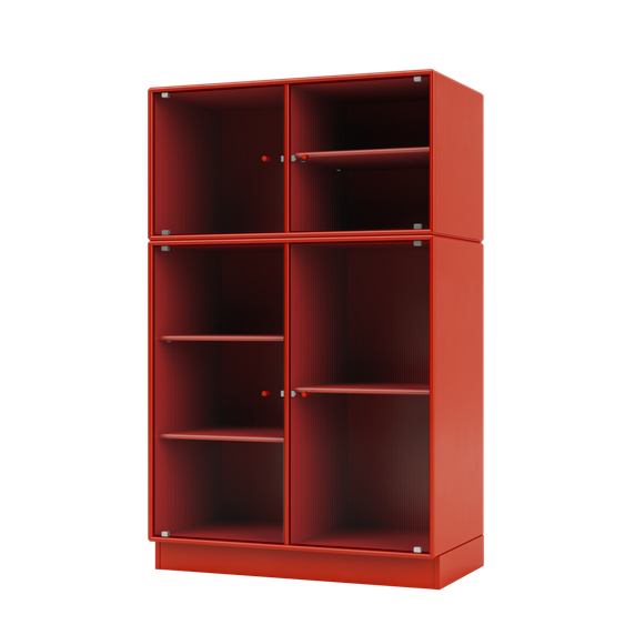RIPPLE III Vitrine Cabinet with Plinth