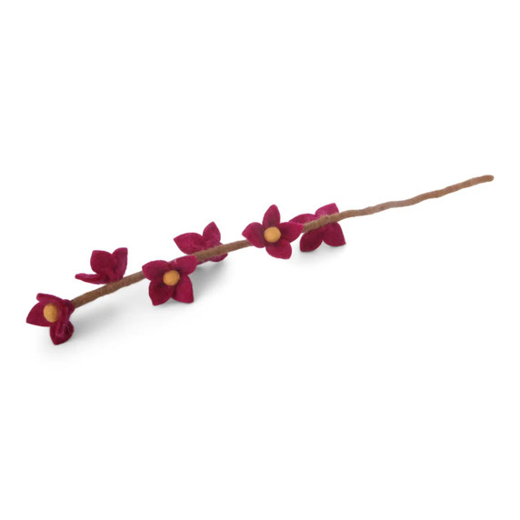 Wool Flowers on Stalk