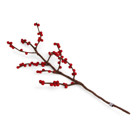 Wool Branch with Berries