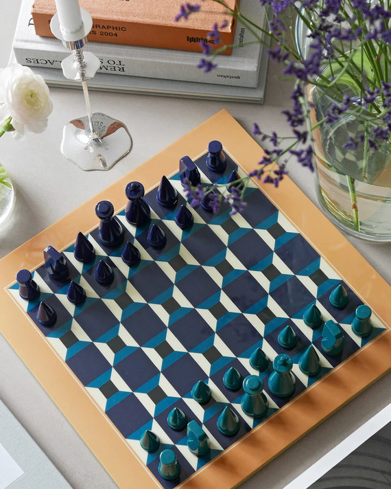Lacquered Chess Set