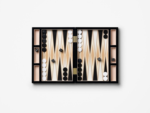 Lacquered Backgammon