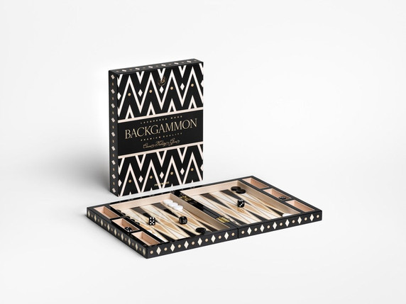 Lacquered Backgammon