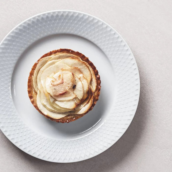 Rhombe White Dinner Plate