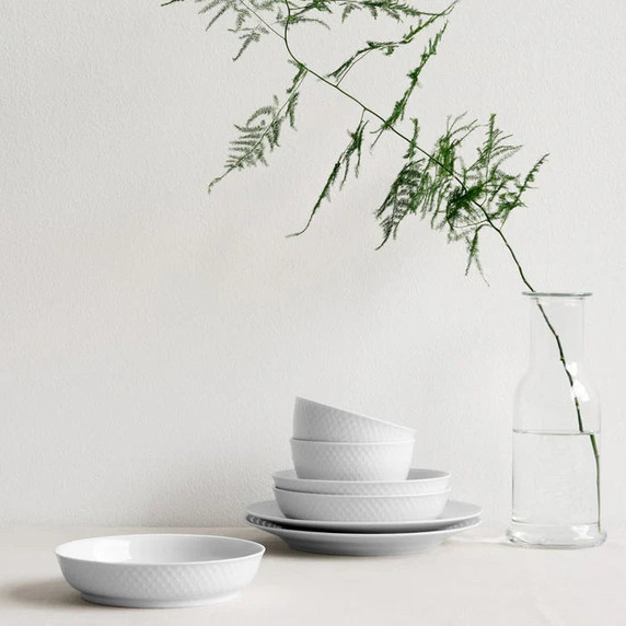Rhombe White Bowl
