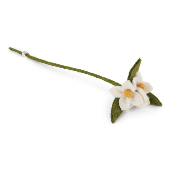 Wool Flowers on Branch