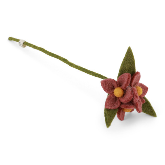 Wool Flowers on Branch