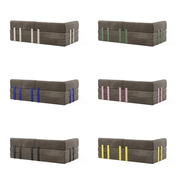 Levi 2-Seater Sofa Semi Open